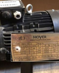 RP-Motor f/worm reduction gear B5 2800 3,0KW